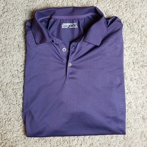 Nike drifit golf purple short sleeve polo